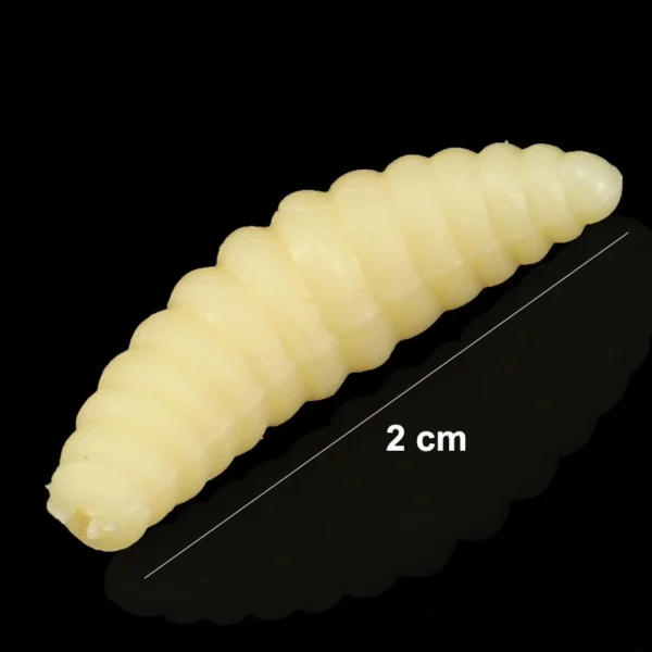 50PCS Soft Maggot Fishing Baits