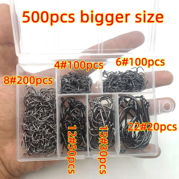500PCS Fishing Hook Set