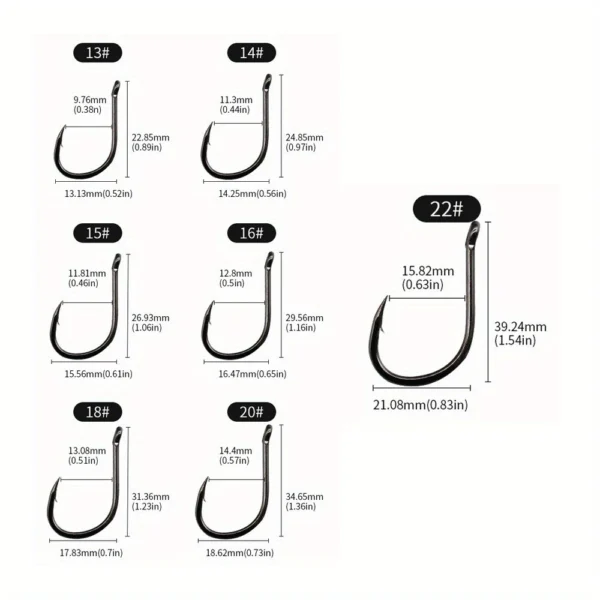 500PCS Fishing Hook Set