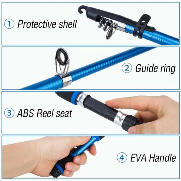 Telescopic Fishing Rod Set