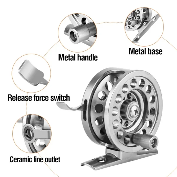 1:1 Gear Ratio All Metal Fishing Reel