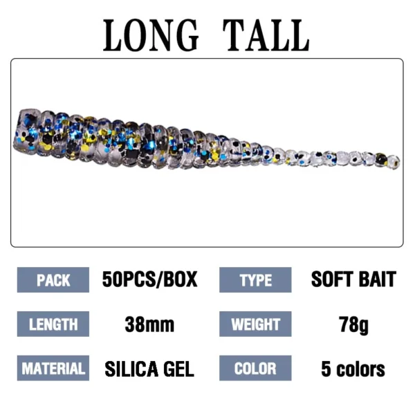 Soft Worm Fishing Baits Set