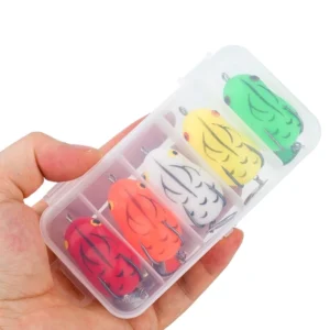 21cb9ca9225ce83017bcb9b5a0e11a3c 5pcs Topwater Ray Frog Lure Set