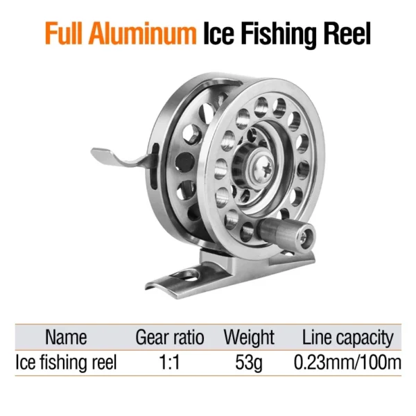 1:1 Gear Ratio All Metal Fishing Reel