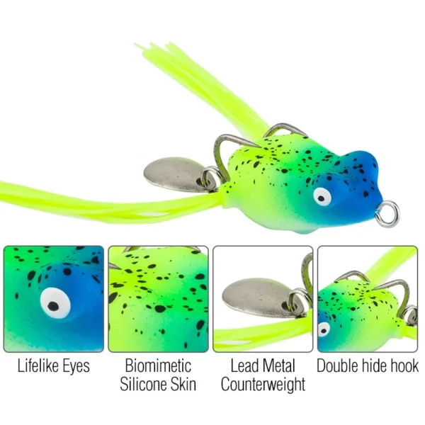 5pcs Mini Frog Lure Set