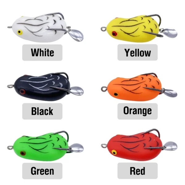 5pcs Topwater Ray Frog Lure Set