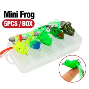 6172aae7cc51d452e10cc95054b98a93 5pcs Mini Frog Lure Set