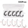 50PCS Offset Fishing Hooks