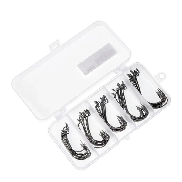 50PCS Offset Fishing Hooks