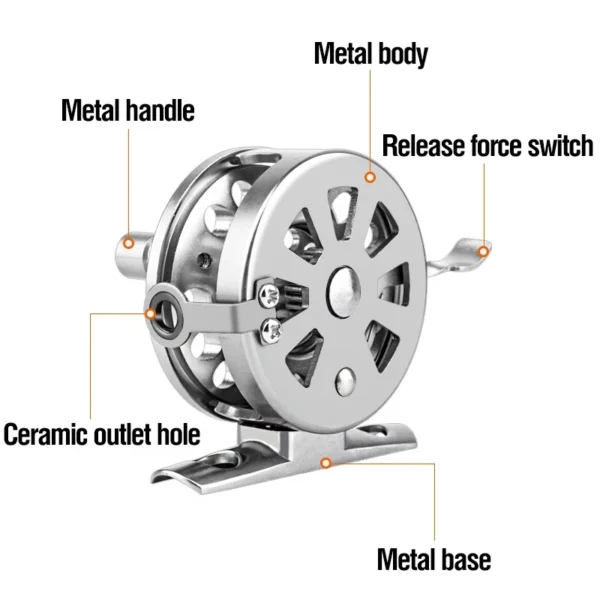 1:1 Gear Ratio All Metal Fishing Reel