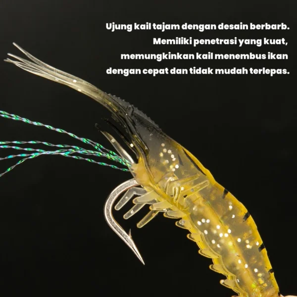 5pcs Shrimp Soft Lure Set