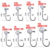 25PCS 4X Lead Jig Head Hook
