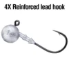 25PCS 4X Lead Jig Head Hook