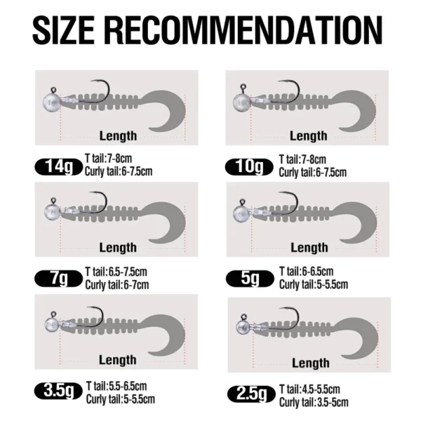 25PCS 4X Lead Jig Head Hook