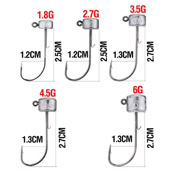 20PCS Jig Head Hooks