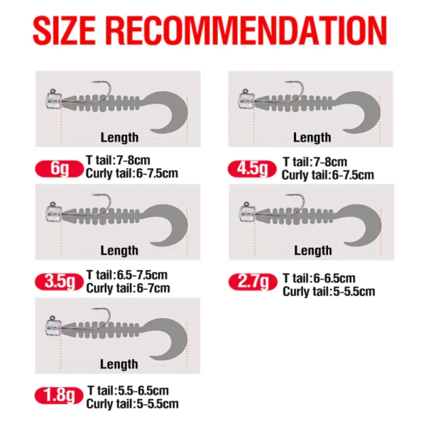 20PCS Jig Head Hooks