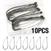 10PCS Weedless Fishing Hooks