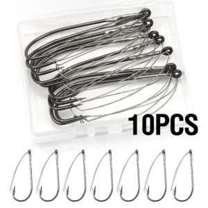 10PCS Weedless Fishing Hooks