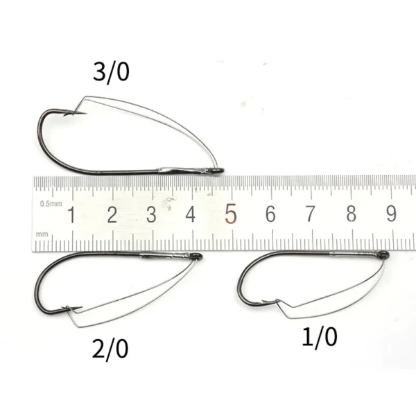 10PCS Weedless Fishing Hooks