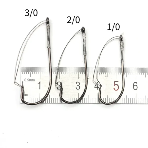 10PCS Weedless Fishing Hooks