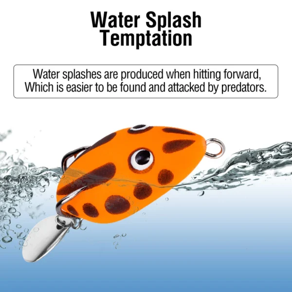 5pcs Frog Spinner Lure Set