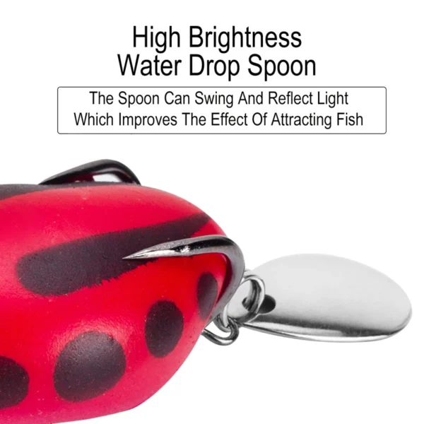 5pcs Frog Spinner Lure Set