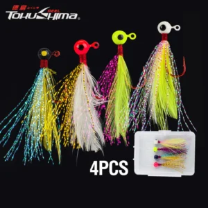 sg-11134201-7rd49-luhlc9h7h2u4b5 4PCS Fishing Feather Jig Hooks