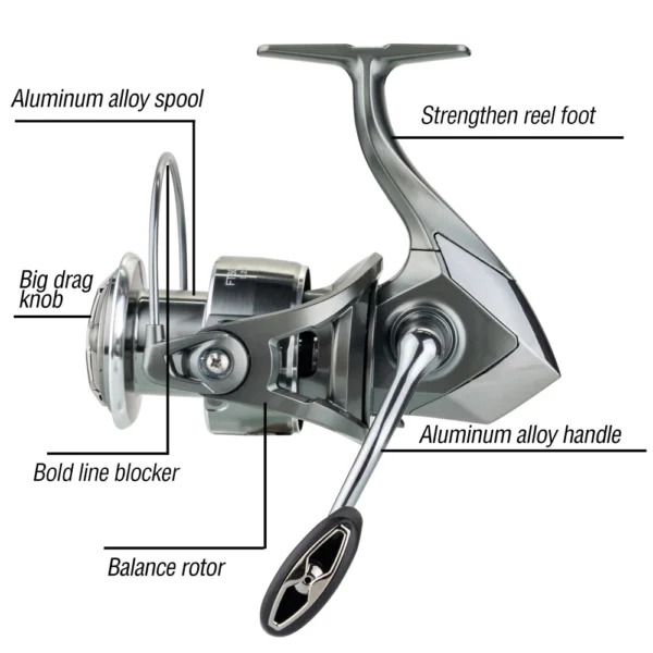5+1BB Spinning Reel 10kg Max Drag